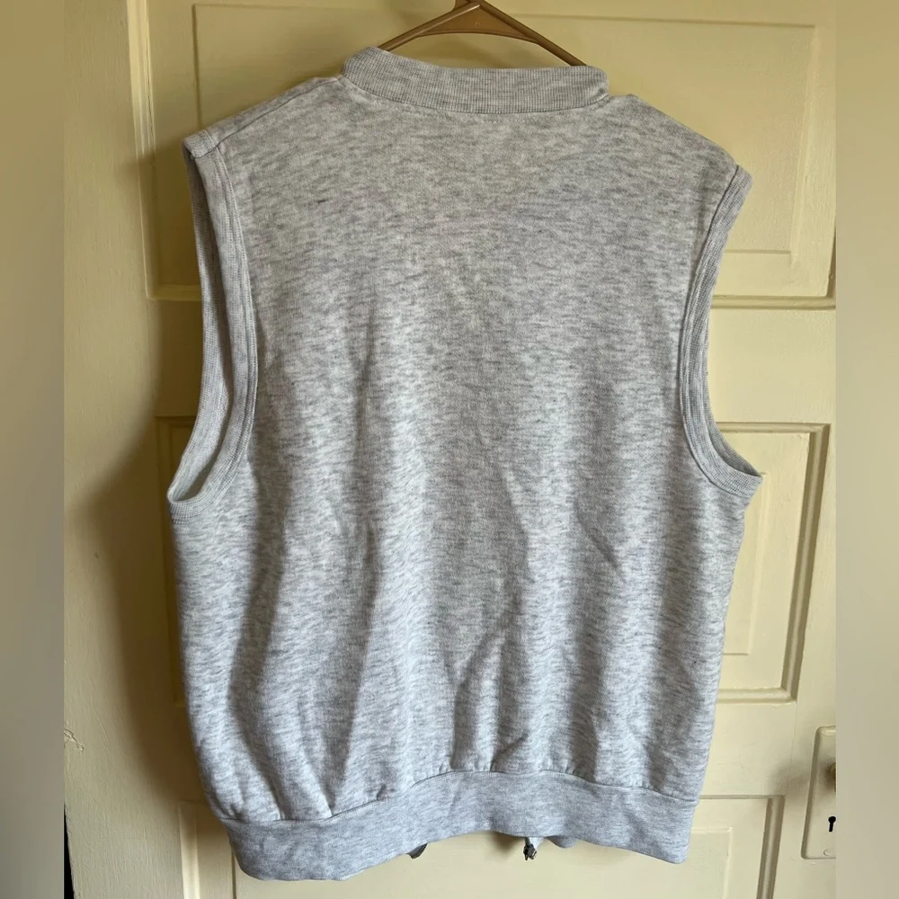 Vintage Sweatshirt Vest- Commander Video- Gray- Large - Picture 9 of 12